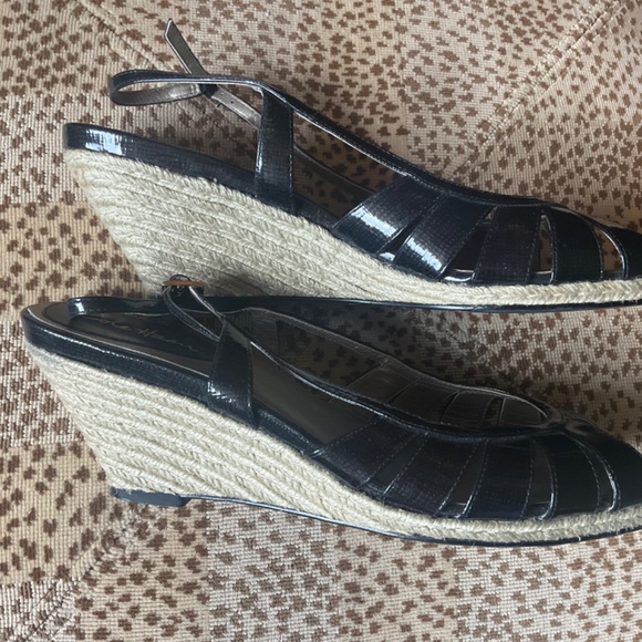Cole Haan women shoes 11 black slingback wedge - 5 Day SALE! - Picture 5 of 6